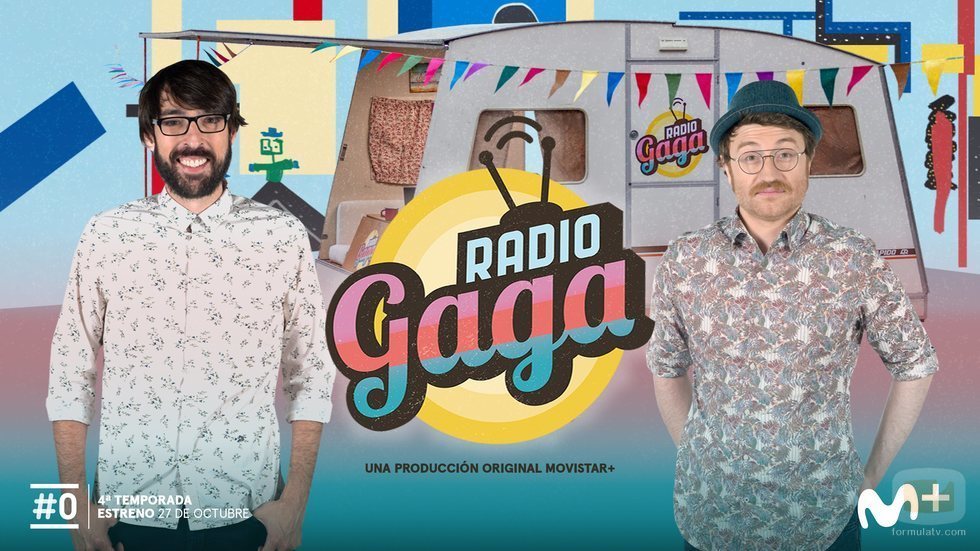 Póster de la cuarta temporada de 'Radio Gaga' con Manuel Burque y Quique Peinado