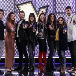 Los coaches y asesores de la primera edición de 'La Voz Kids' en Antena 3