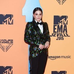 La actriz Andrea Duro en la alfombra roja de los MTV EMAs 2019