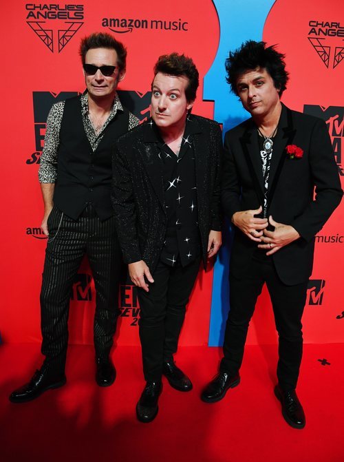 Green Day en la alfombra roja de los MTV EMAs 2019