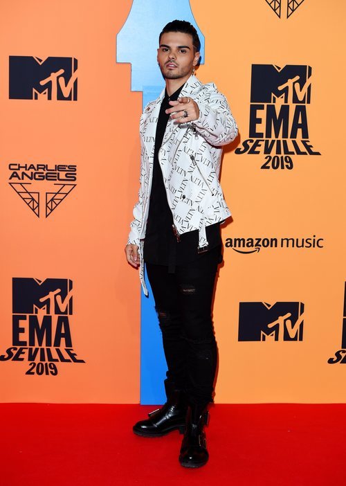 Abraham Mateo en la alfombra roja de los MTV EMAs 2019