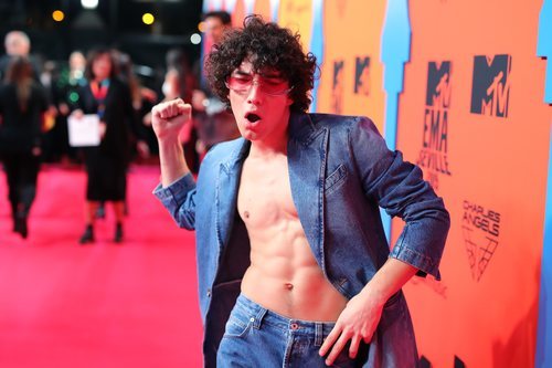 Jorge López en la alfombra roja de los MTV EMAs 2019