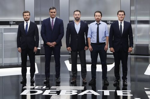 Los principales candidatos a la presidencia en el 'Debate electoral 4-N'