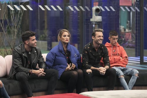 Pol Badía, Alba Carrillo, Hugo Castejón y El Cejas, en la Gala 9 de 'GH VIP 7'