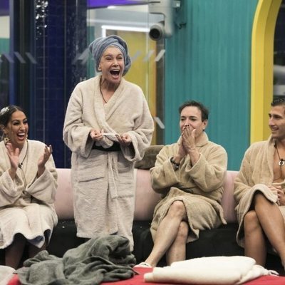 Noemí Salazar, Mila Ximénez, El Maestro Joao y Gianmarco Onestini en la Gala 9 de 'GH VIP 7'