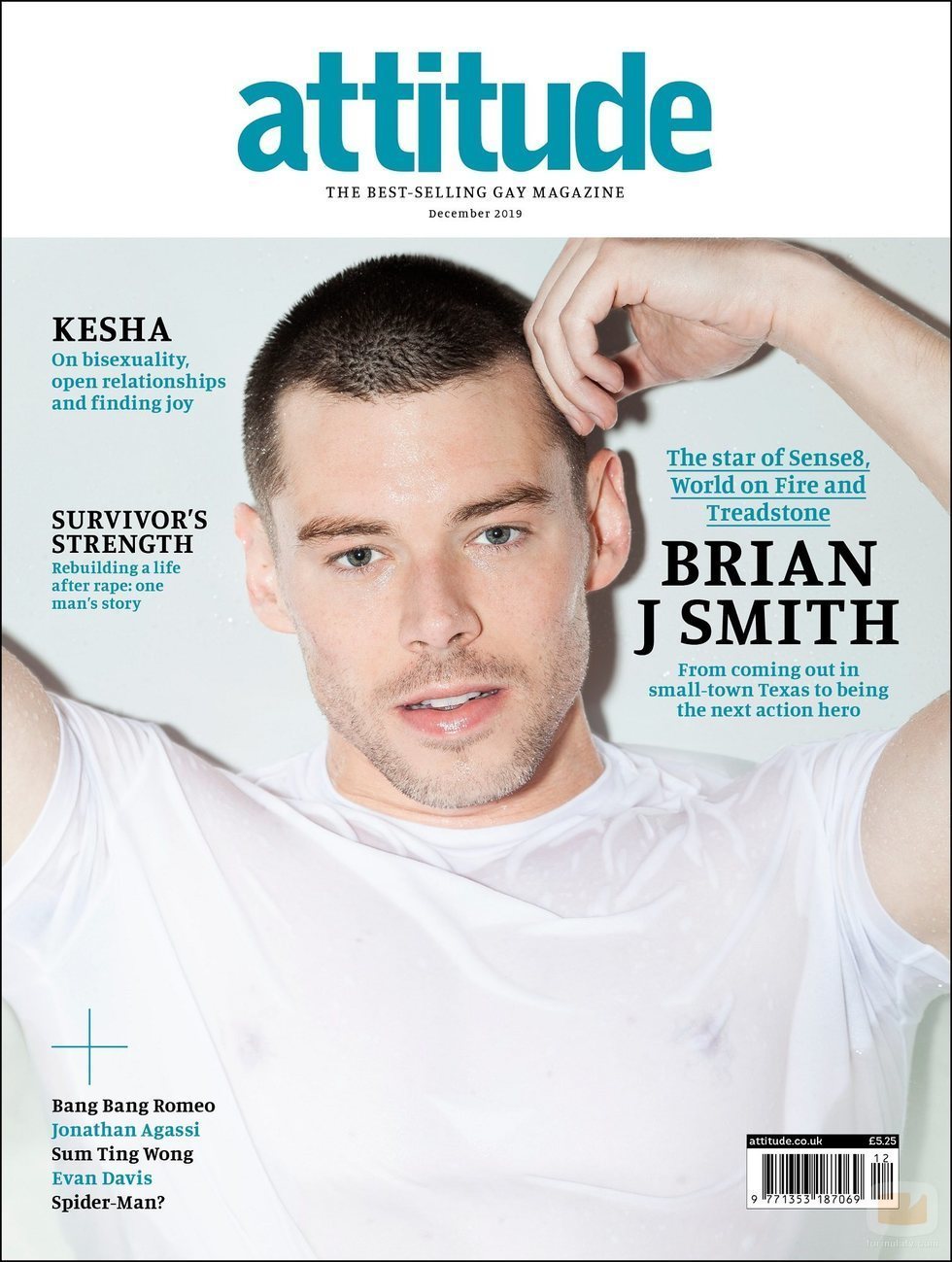 Brian J. Smith, portada de la revista Attitude