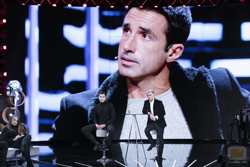 Gianmarco y Jorge Javier Vázquez, en plató durante la Gala 10 de 'GH VIP 7'