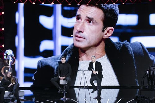 Gianmarco y Jorge Javier Vázquez, en plató durante la Gala 10 de 'GH VIP 7'