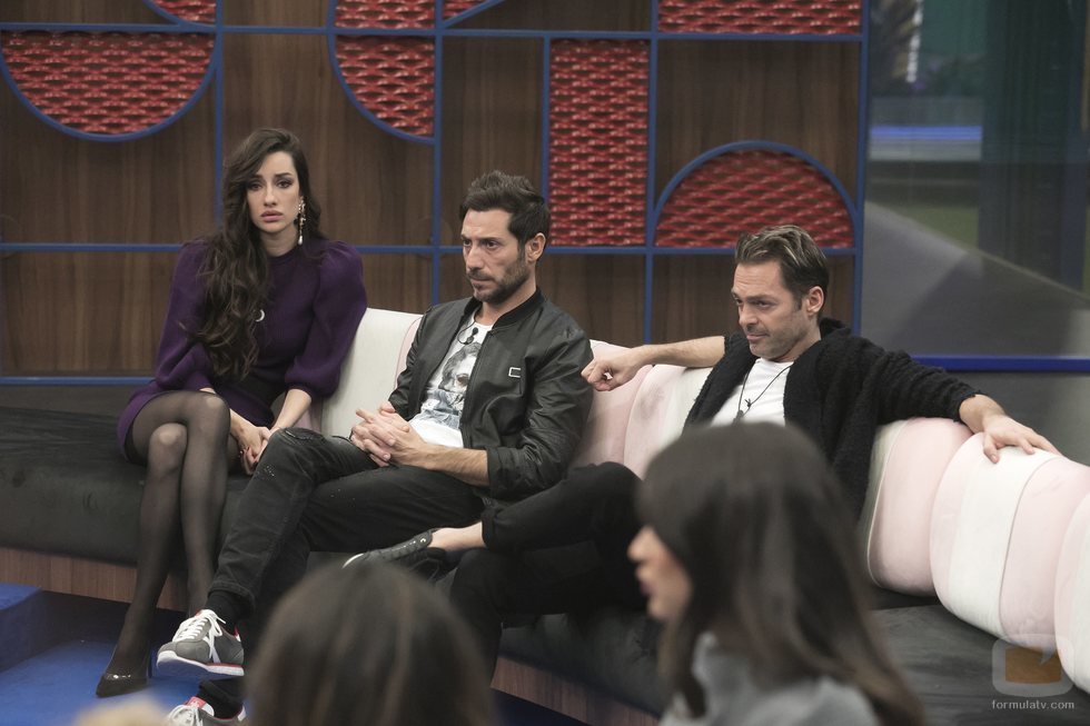 Adara junto a Antonio David Flores y Hugo Castejón en la Gala 10 de 'GH VIP 7'
