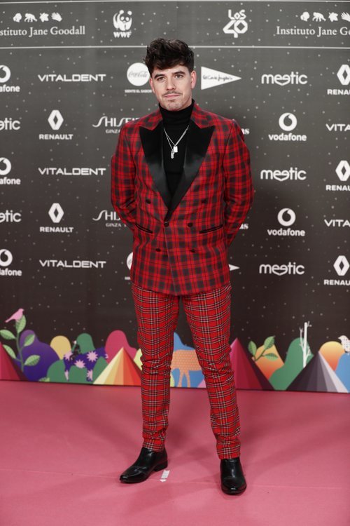 Roi Méndez en la alfombra roja de LOS40 Music Awards