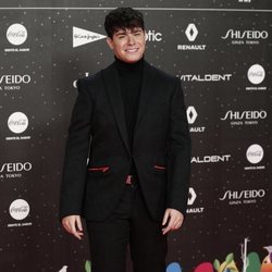 Alfred García en su paso por la alfombra roja de LOS40 Music Awards 2019