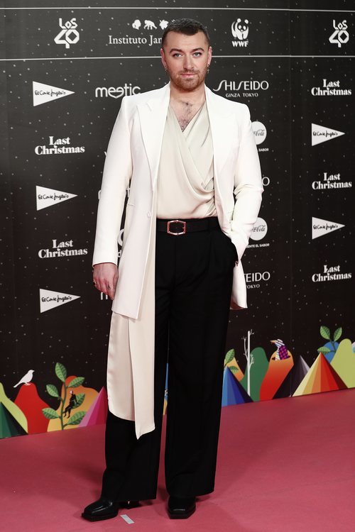 Sam Smith en la alfombra roja de LOS40 Music Awards 2019