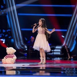 Melani García visita 'La Voz Kids' en Antena 3