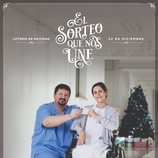 Póster del anuncio de la Lotería de Navidad 2019 con Carmen y Víctor