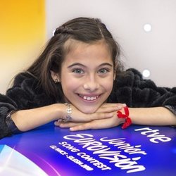 Melani sonríe antes de partir a Gliwice (Polonia), sede de Eurovisión Junior 2019