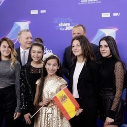 La delegación española en la Ceremonia de Inauguración de Eurovisión Junior 2019