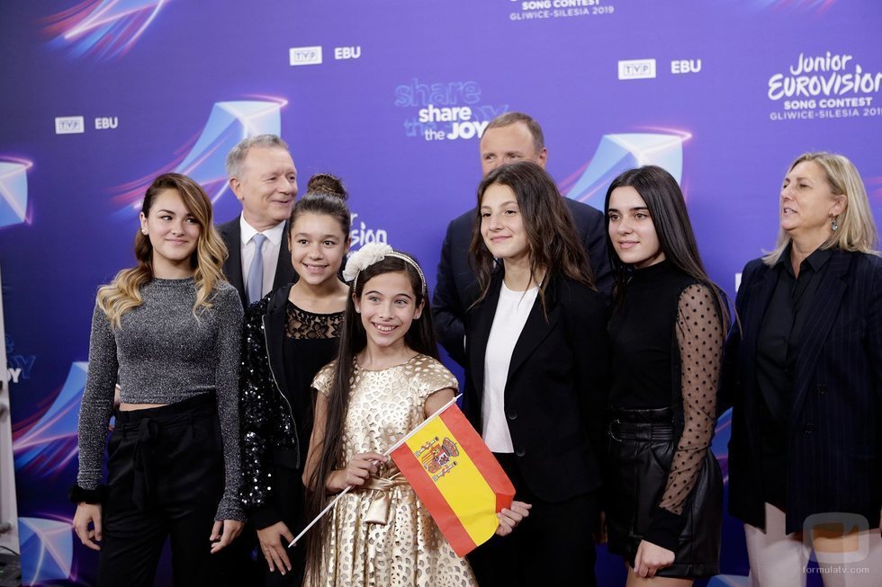 La delegación española en la Ceremonia de Inauguración de Eurovisión Junior 2019