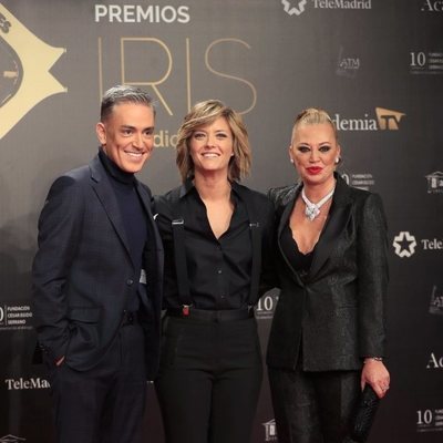 Kiko Hernández, María Casado y Belén Esteban en los Premios Iris 2019