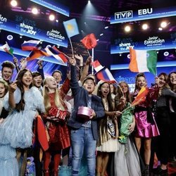 Los representantes de Eurovisión Junior 2019 en la Ceremonia de Inauguración