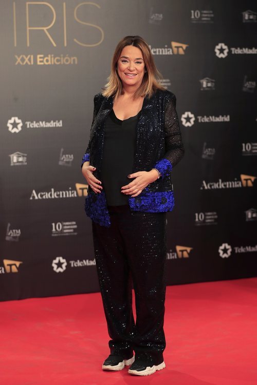 La presentadora Toñi Moreno en los Premios Iris 2019