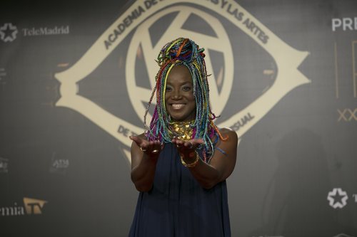 Una feliz Lucrecia en los Premios Iris 2019