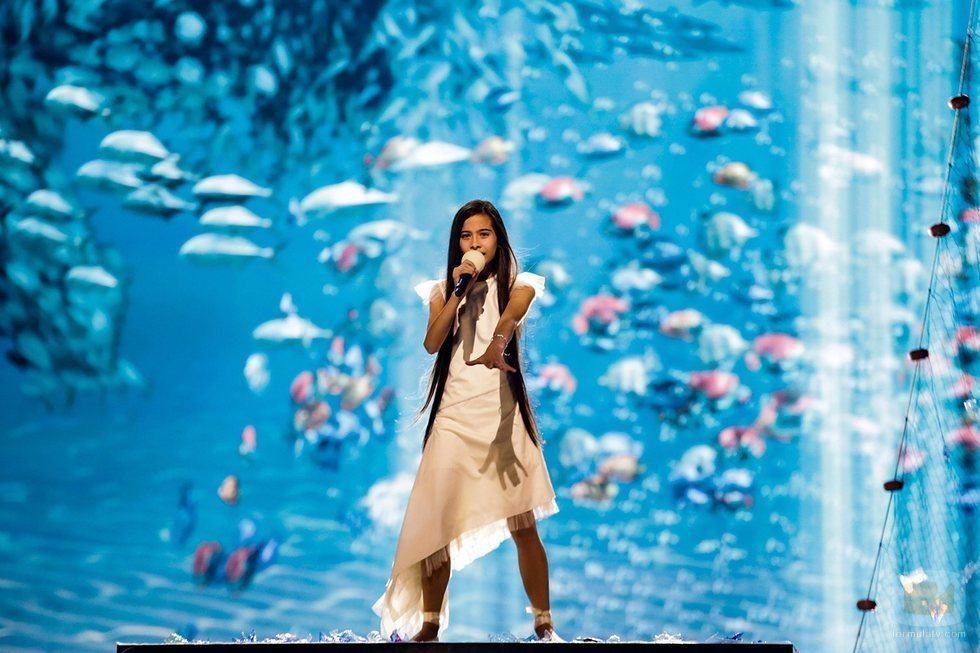 Melani devuelve la vida a los océanos en el primer ensayo de Eurovisión Junior 2019