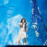 Melani, rodeada de redes y un fondo marino en el segundo ensayo de Eurovisión Junior 2019