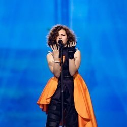 Mila Moskov, representante de Macedonia del Norte, en la Gran Final de Eurovisión Junior 2019