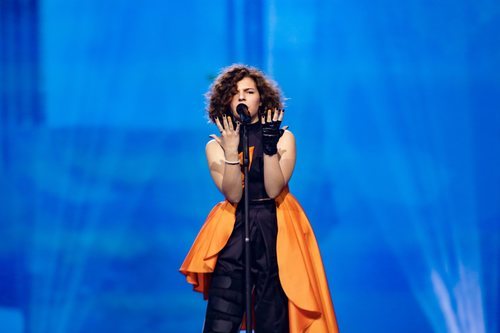 Mila Moskov, representante de Macedonia del Norte, en la Gran Final de Eurovisión Junior 2019