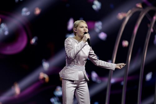 Sophia Ivanko, representante de Ucrania, en la Gran Final de Eurovisión Junior 2019