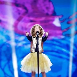 Marta Viola, representante de Italia, en la Gran Final de Eurovisión Junior 2019