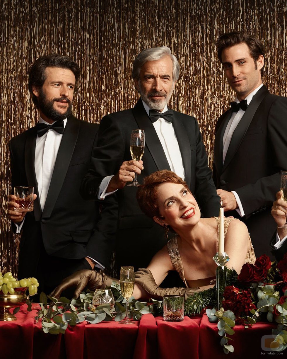 Diego Martín, Imanol Arias, Adriana Ozores y Fernando Guallar en 'Velvet colección'