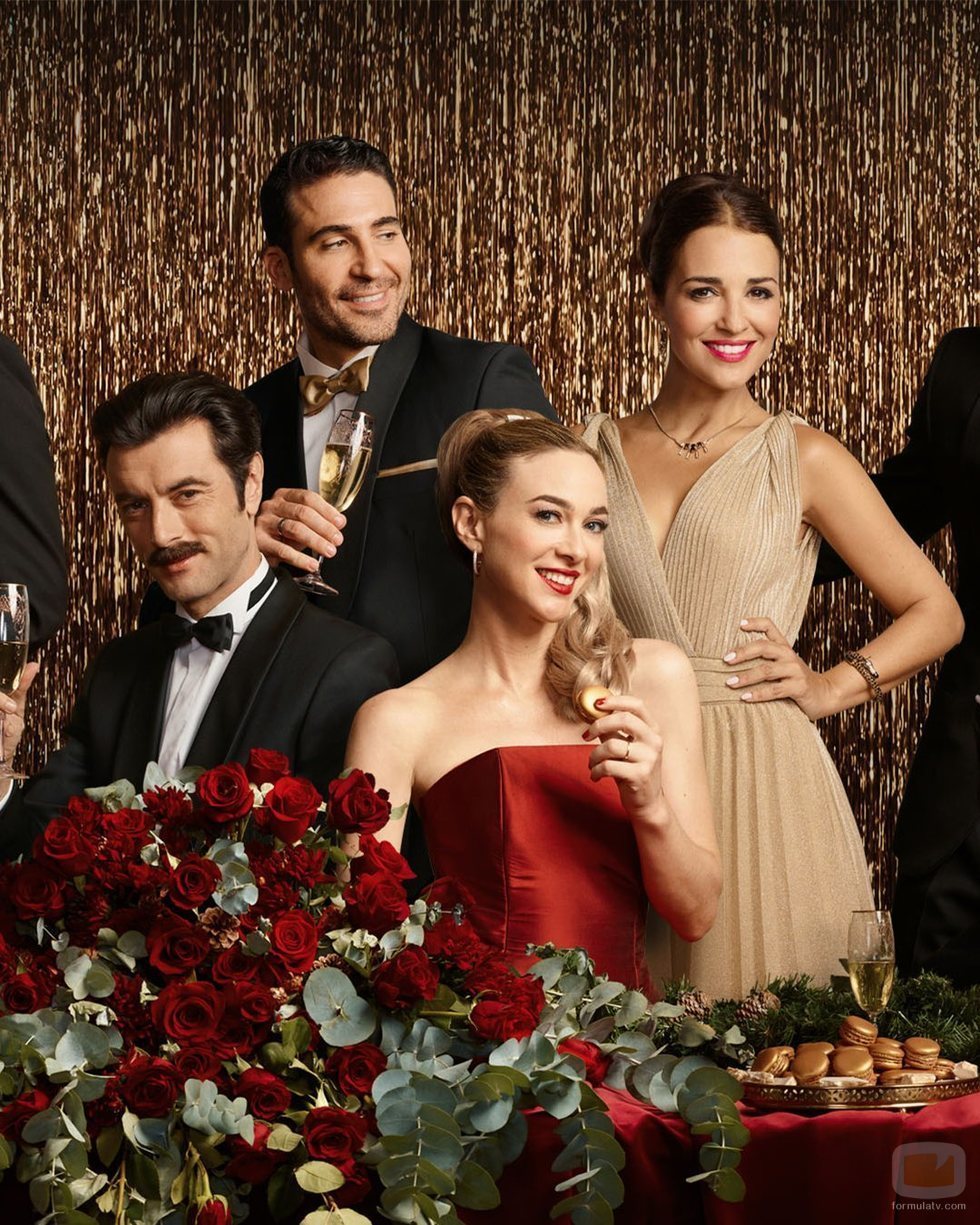 Javier Rey, Miguel Ángel Silvestre, Marta Hazas y Paula Echevarría, protagonistas de 'Velvet colección'