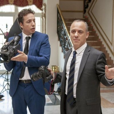 Javier Gutiérrez y Vito Sanz en la 3ª temporada de 'Vergüenza'