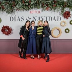 Nerea Barros, Elena Anaya, Anna Moliner y Verónica Echegui posan juntas en la presentación de 'Días de Navidad'