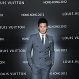 Godfrey Gao en la recepción de Louis Vuitton en Hong Kong