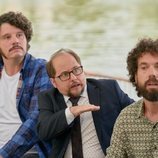 Xosé Antonio Touriñán, Tomás Pozzi y Juan Ibáñez en la segunda temporada de 'Pequeñas coincidencias'