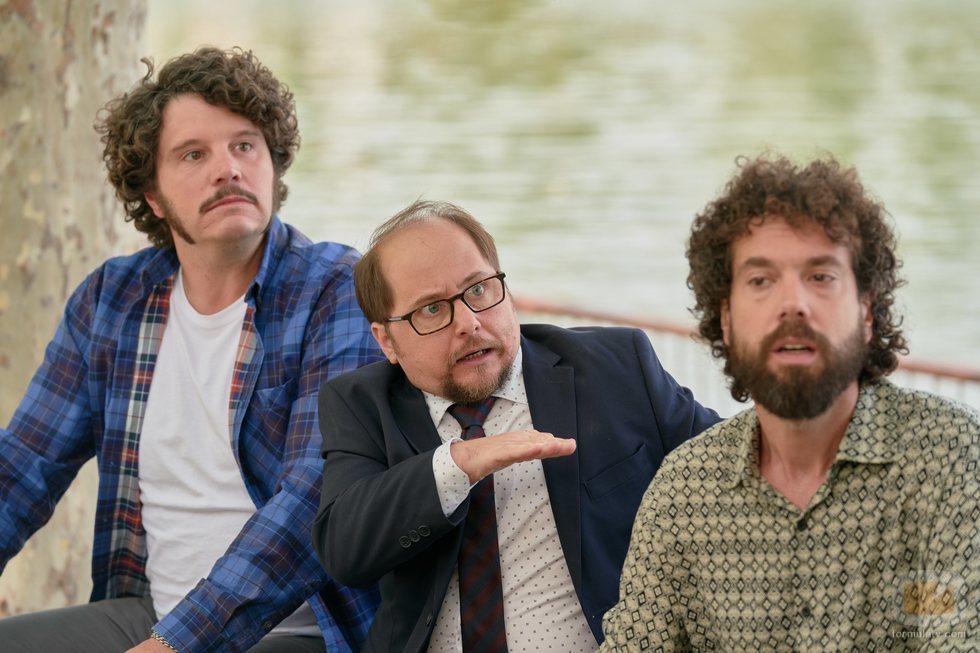 Xosé Antonio Touriñán, Tomás Pozzi y Juan Ibáñez en la segunda temporada de 'Pequeñas coincidencias'