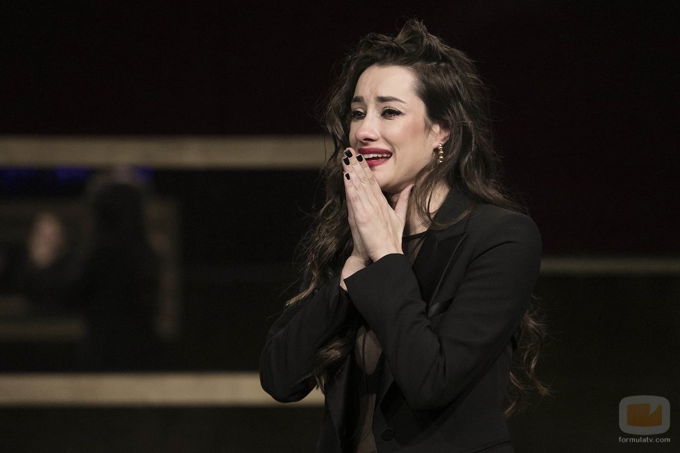 Una emocionada Adara, durante la Gala 13 de 'GH VIP 7'