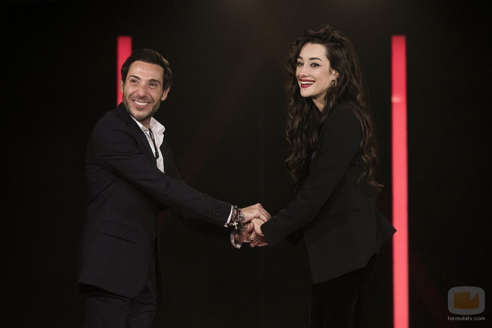 Antonio David Flores y Adara, de la mano, antes de la expulsión de la Gala 13 de 'GH VIP 7'