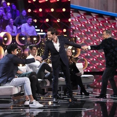Antonio David Flores, Kiko Jiménez y Jorge Javier Vázquez, en la Gala 13 de 'GH VIP 7'