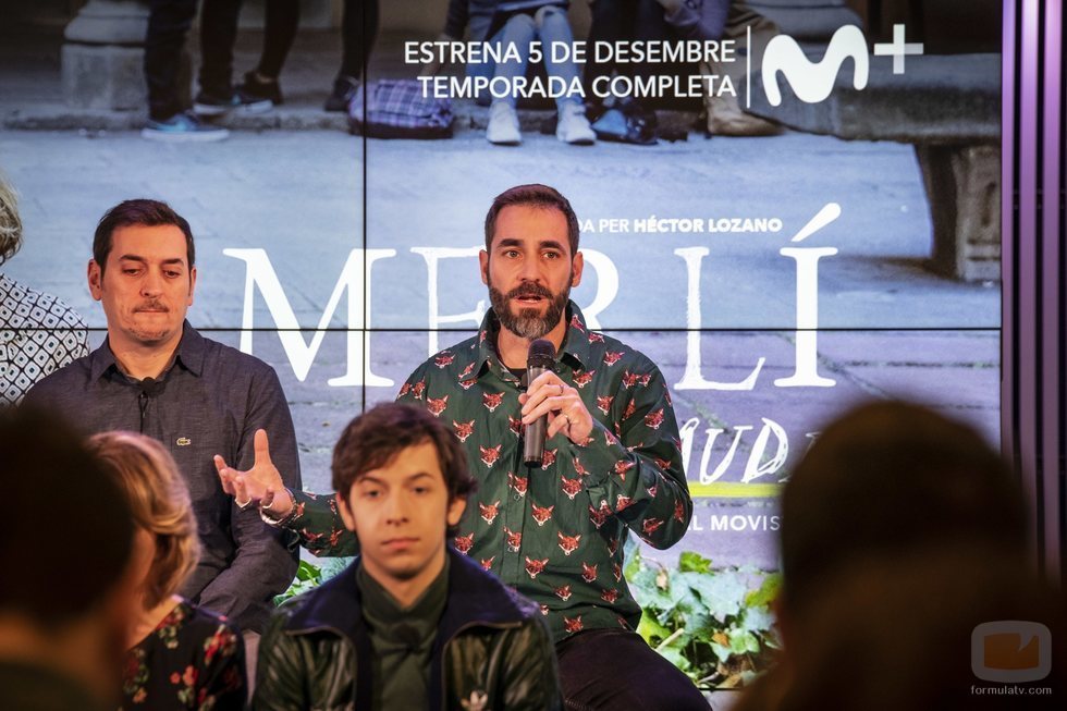 Menna Fité, director de 'Merlí: Sapere Aude', en la presentación en Barcelona