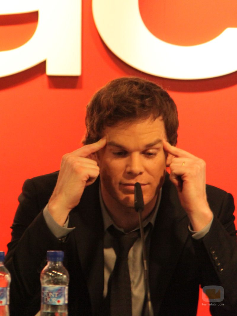 Michael C. Hall de la serie 'Dexter' en una entrevista en Madrid