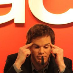 Michael C. Hall de la serie 'Dexter' en una entrevista en Madrid