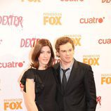 Michael C. Hall (Dexter) y Jennifer Carpenter (Debra) en la premiere de Dexter