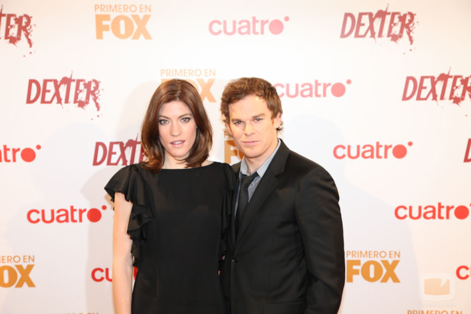 Michael C. Hall y Jennifer Carpenter en la premiere de 'Dexter'