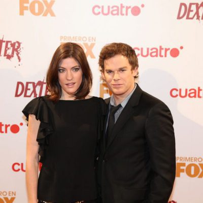 Michael C. Hall y Jennifer Carpenter en la premiere de la tercera temporada de 'Dexter'
