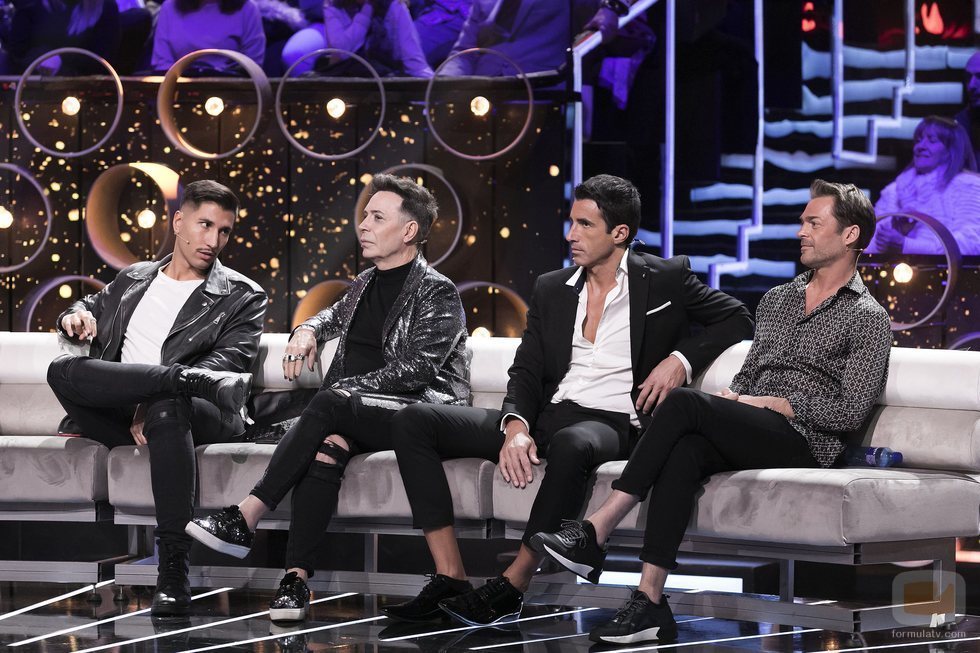 Gianmarco Onestini, el Maestro Joao, Hugo Sierra y Hugo Castejón, en la Gala 14 de 'GH VIP 7'