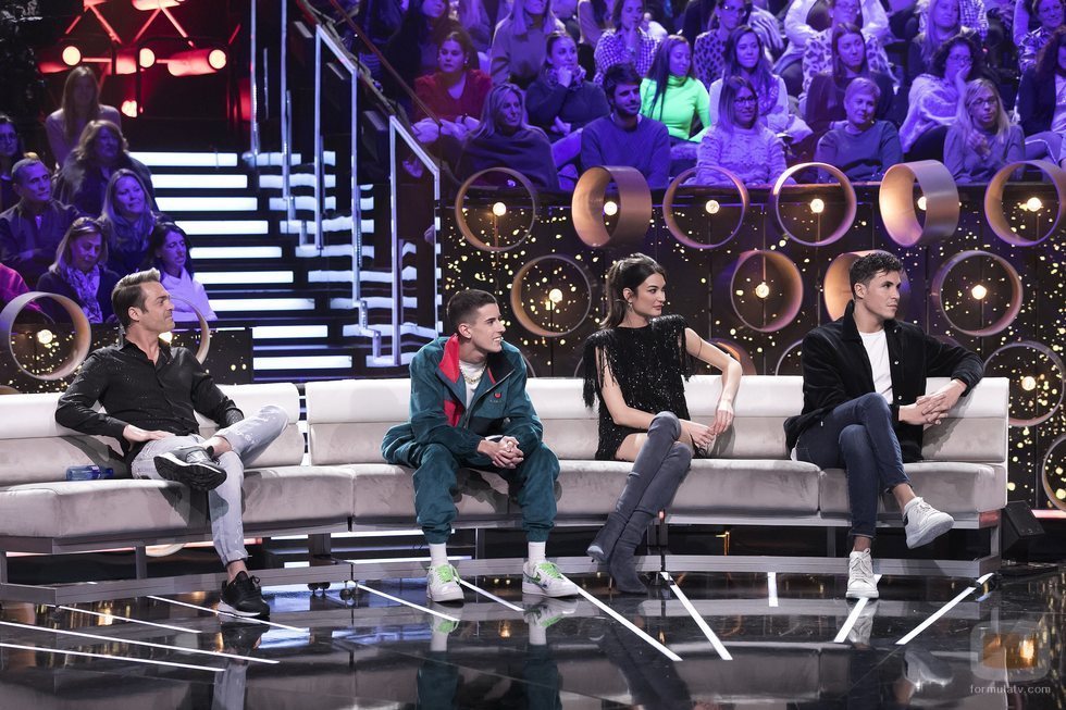 Hugo Castejón, El Cejas, Estela Grande y Kiko Jiménez, en la Gala 15 de GH VIP 7' 