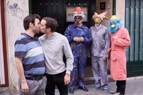 Antonio Recio, Fermín y Coque, ven a dos chicos besarse en el 11x12 de 'La que se avecina'